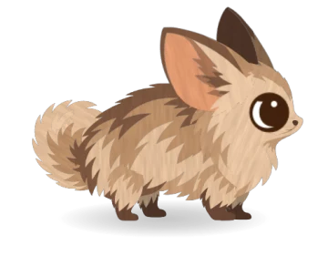 A Pilosa with big ears and eyes and a short tail